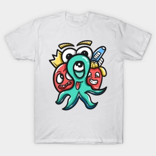 Monster Character Doodle Art T-Shirt